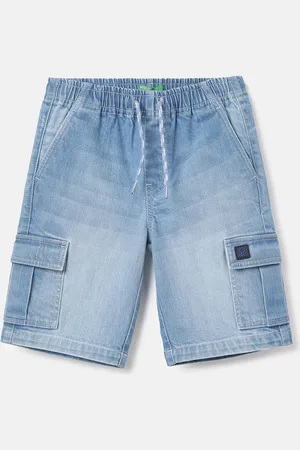 Benetton Boys Washed Denim Shorts