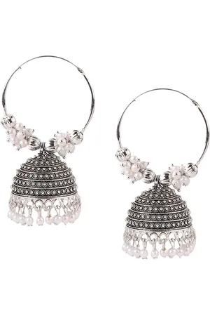 Keviv Gold-Plated Kundan Classic Jhumkas