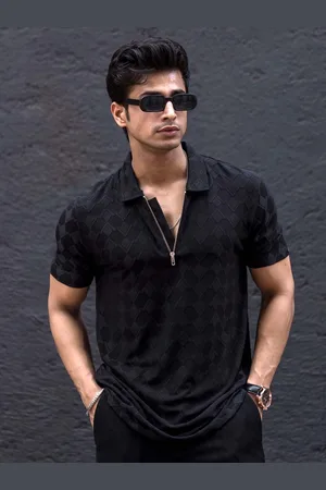 Maniac Men Polo Collar Slim Fit T-shirt