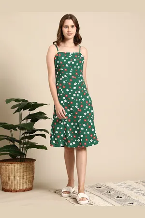 Mast & Harbour Floral Print A-Line Dress