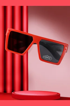 Kool Kids Square Sunglasses with Polarised and UV Protected Lens KKSP 0003 RD