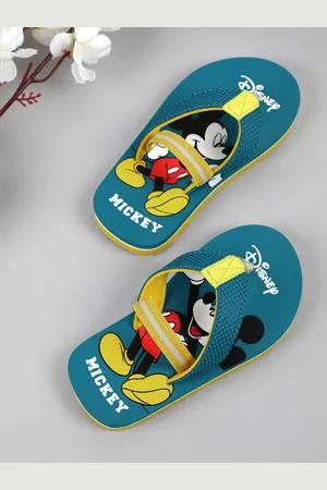 Kidsville Boys Mickey & Friends Printed Rubber Thong Flip Flops