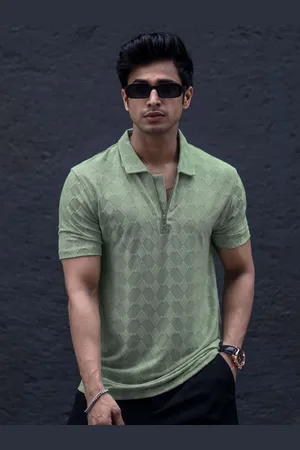 Maniac Men Polo Collar Slim Fit T-shirt