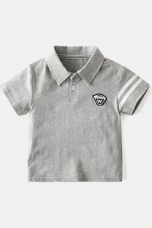 Stylecast Boys Grey Polo Collar T-shirt