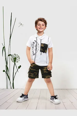Toonyport Boys Graphic Printed Pure Cotton T-shirt with Shorts