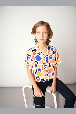 JACK & JONES Boys Printed Casual Shirt