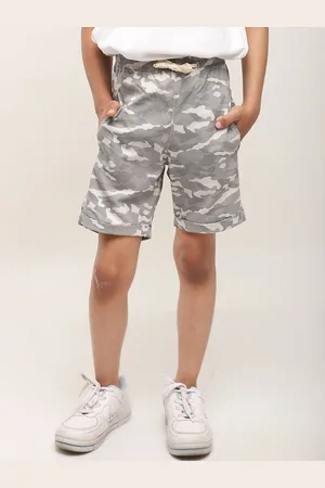 Biglilpeople Boys Camouflage Printed Cotton Shorts