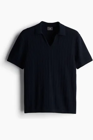 H&M Men Ribbed Polo Shirt