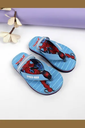 Kidsville Boys Spiderman Printed Rubber Thong Flip Flops