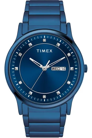 Timex Men Brass Dial & Stainless Steel Bracelet Style Straps Analogue Watch TW000R458-EX