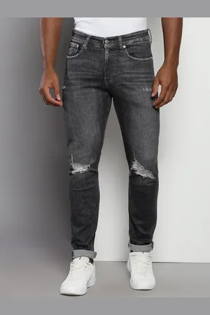 Calvin Klein Men Skinny Fit Slash Knee Stretchable Jeans