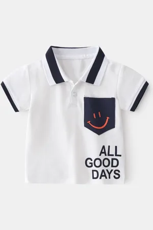 Stylecast Boys Polo Collar Pockets Pure Cotton Tshirt