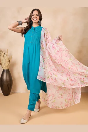 InWeave Floral Printed Organza Dupatta