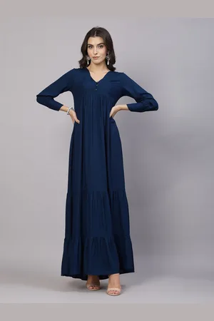 Aayu V-Neck Layered Maxi Dress