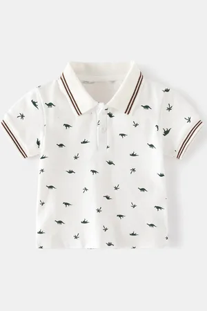 Stylecast Boys Printed Polo Collar Cotton T-shirt
