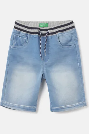 Benetton Boys Washed Denim Shorts