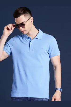 HANCOCK Men Polo Collar Pure Cotton T-shirt