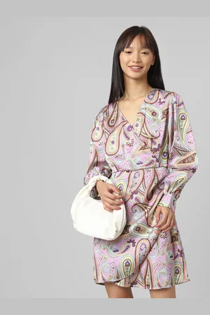 ONLY Ethnic Motifs Wrap Style Dress
