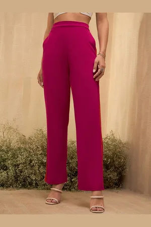 Rare Fashion Women Relaxed High-Rise Parallel Trouser