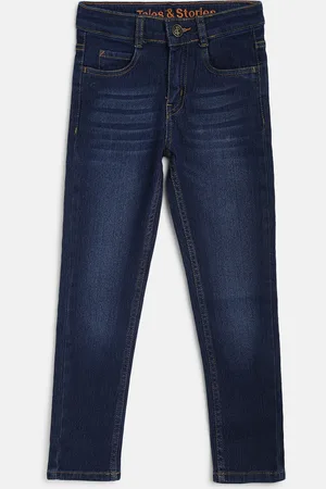 TALES & STORIES Boys Blue Slim Fit Denim Jeans
