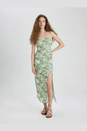 DeFacto Floral Print Maxi Dress