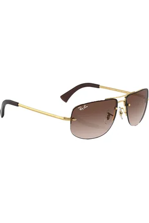 Ray-Ban Unisex Gradient Brown Lens Square Sunglasses - 0RB3742I001/1359