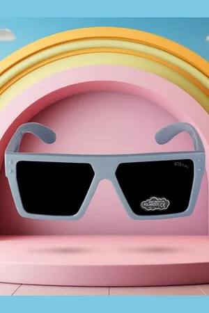 Kool Kids Square Sunglasses with Polarised and UV Protected Lens KKSP 0003 GRY