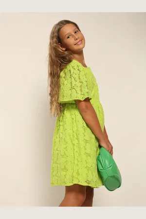 VERO MODA Girls Floral Self Design Fit & Flare Dress