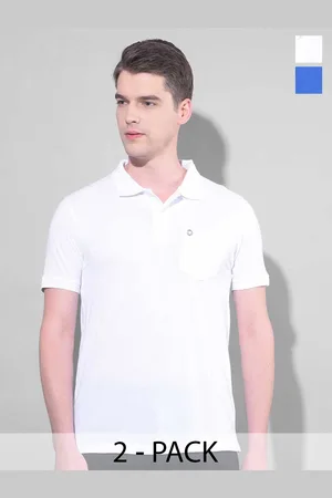 dollar Men 2 Polo Collar Monochrome Pockets T-shirt