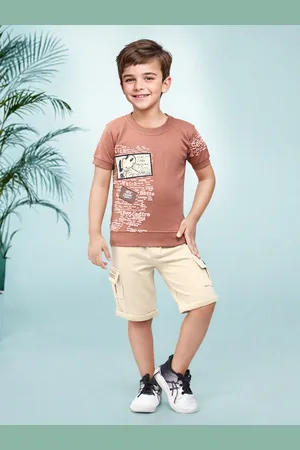 Toonyport Boys Graphic Printed Pure Cotton T-shirt with Shorts