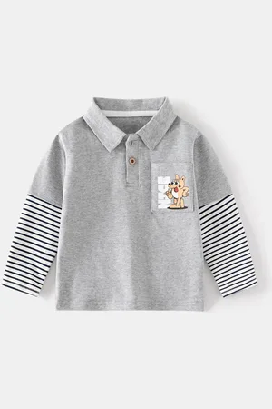 Stylecast Boys Polo Collar Long Sleeves Tshirt