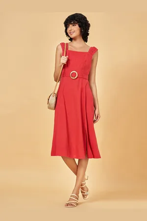 Pantaloons Fit & Flare Midi Dress