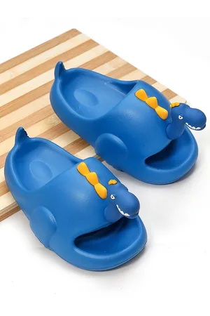 Yellow bee Boys Textured Sliders