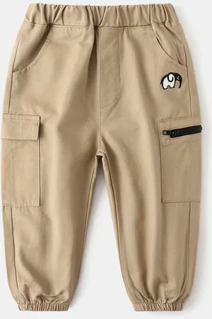 Stylecast Boys Regular Fit Mid-Rise Cotton Joggers Trousers