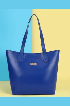 DressBerry Blue Oversized Shopper Tote Bag