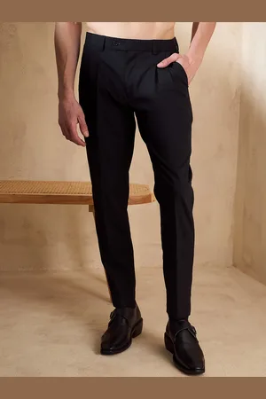 DENNISON Men Double Pleated Formal Trousers