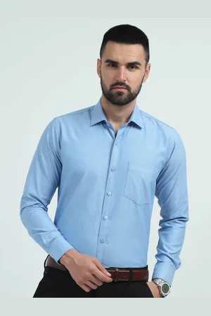 STELLERS Men Classic Opaque Formal Cotton Shirt