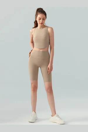 JC Collection Women Slim Fit High-Rise Rapid-Dry Training or Gym Sports Shorts