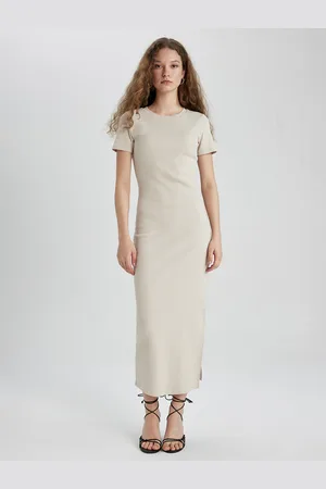 DeFacto Women Regular sleeves round neck Maxi Dress