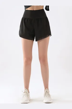 JC Collection Women Slim Fit High-Rise Rapid-Dry Sports Shorts