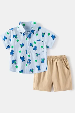 Stylecast Boys Abstract Printed Shirt with Short