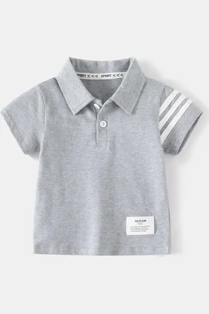 Stylecast Boys Striped Polo Collar T-shirt