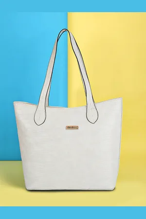 DressBerry White Oversized Shopper Tote Bag