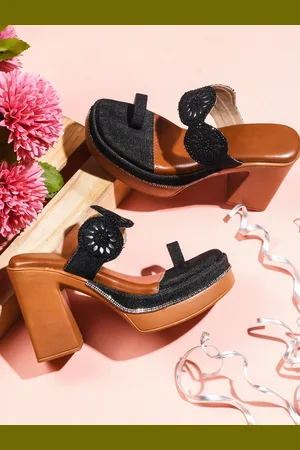 TRY ME Embellished One Toe Platform Heels