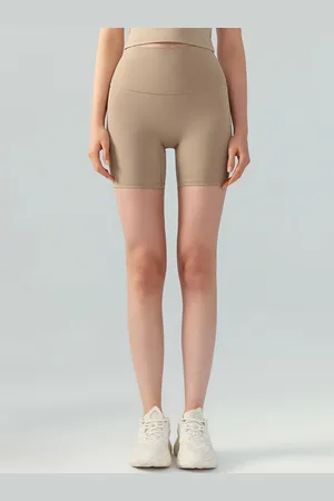 JC Collection Women Slim Fit High-Rise Rapid-Dry Training or Gym Shorts