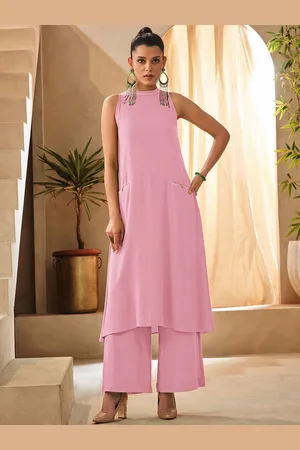 DRESOUL Sleeveless A-Line Kurta with Palazzos