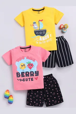 Toonyport Boys Pack Of 2 Printed T-shirts with Shorts
