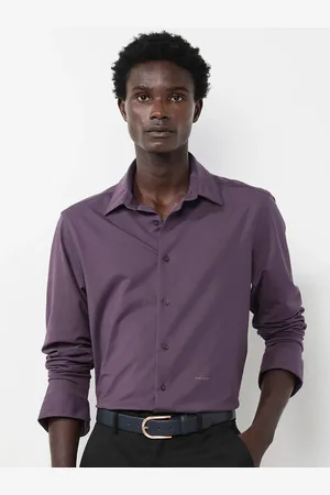 RARE RABBIT Men Flyknit Power Stretch Knitted Shirt