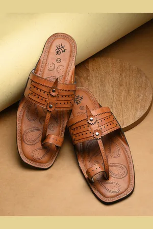 House of Pataudi Men Slip-On Comfort Sandals