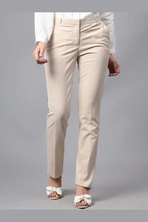 CANTABIL Women Mid-Rise Regular Trousers